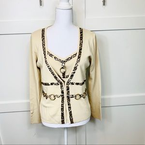 2  piece net sweater